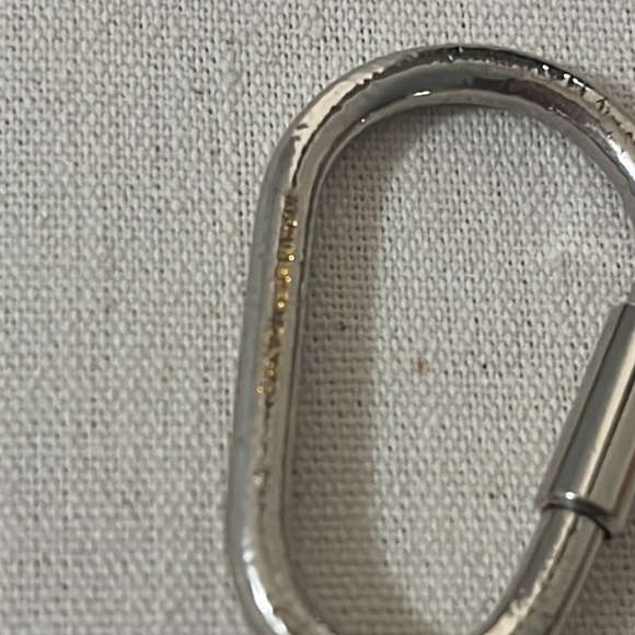 FENDI gold logo keyring FOB Charm - Picture 2 of 3